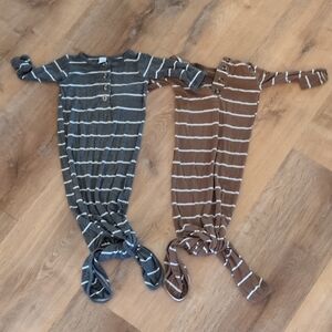 Lou Lou Baby Knotted Gowns 3-6 Mo